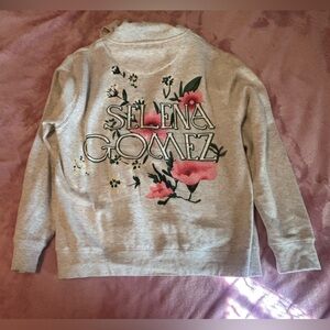 Selena Gomez Light Gray Hoodie Size XL